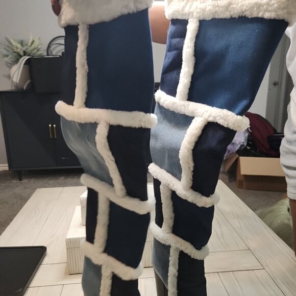 ✨ I Am JenniferLe VAUGHAN II Denim Heel Boots – Size 10 ✨ - Picture 12 of 12